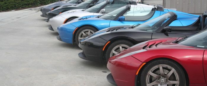 Rainbow of Tesla Roadsters – Pot of Gold at end?